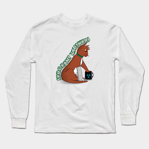 Sergeant Whiskers Long Sleeve T-Shirt by traditionation